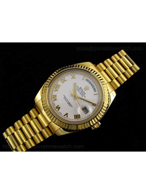 rolex day date ii yellow gold fake